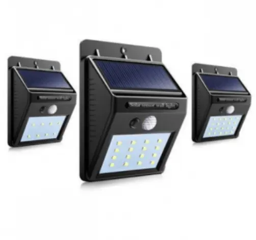 BZRSH Set 3 Lampi Solare 30 LED Senzor Miscare Senzor Lumina Automat Exterior