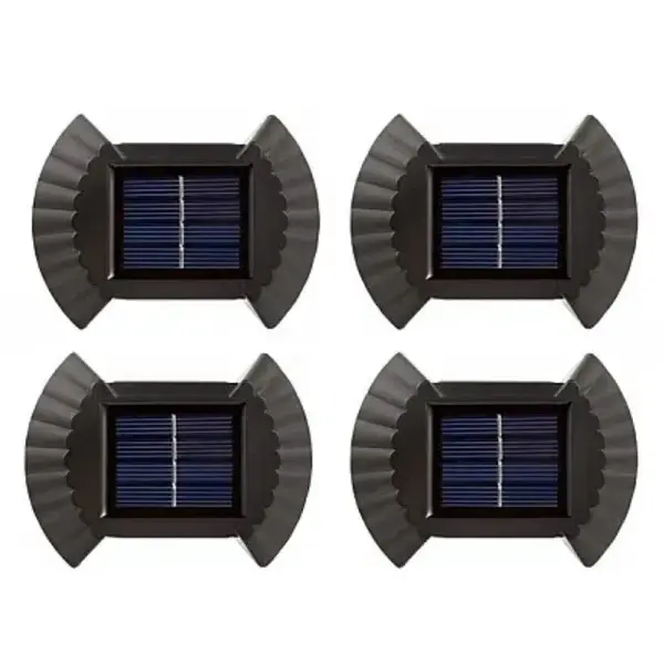 BZRSH Set 4 Lampi Solare LED Perete Senzor Lumina Alb Cald 300mAh 8-10 Ore