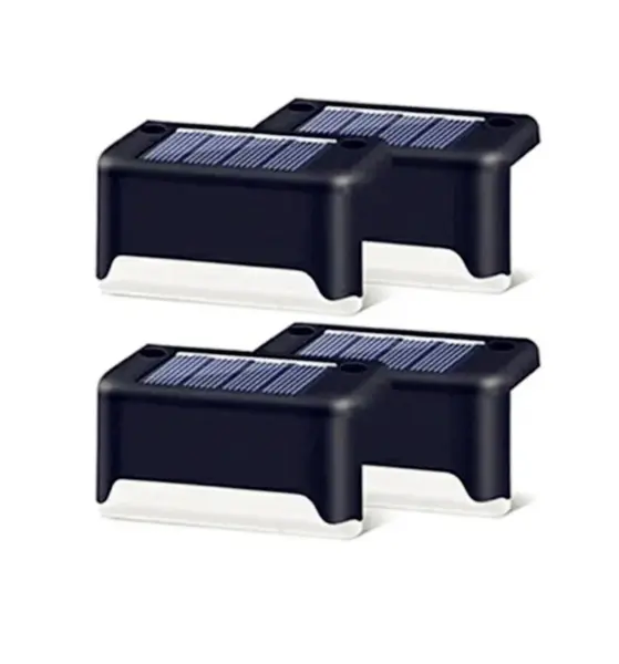 BZRSH Set Lampi Solare Scari Gard Balustrada Senzor Lumina LED Exterior 4 BUC