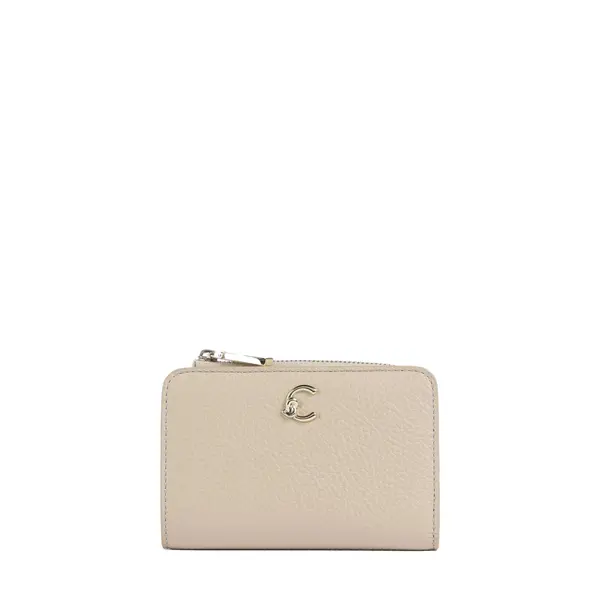 C-me wallet grained leather sandshell