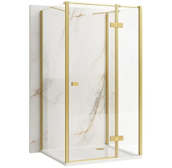 Cabina de dus Rea Atlas 80x100 Brush Gold