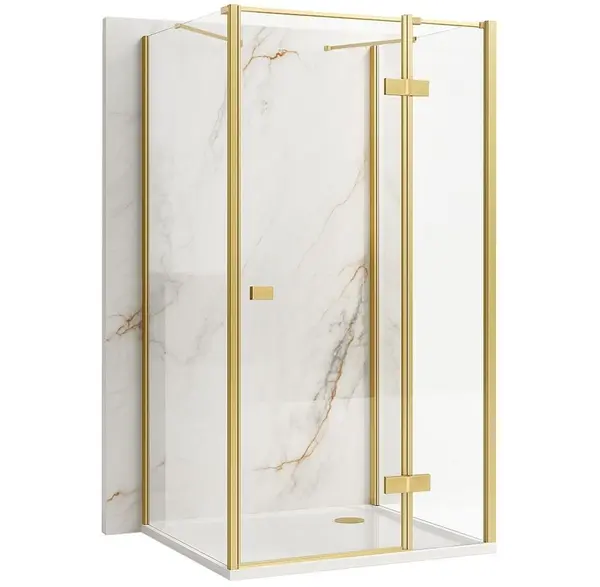 Cabina de dus Rea Atlas 80x100 Brush Gold