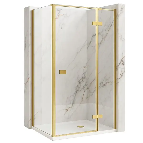 Cabina de dus Rea Atlas 80x90 Brush Gold