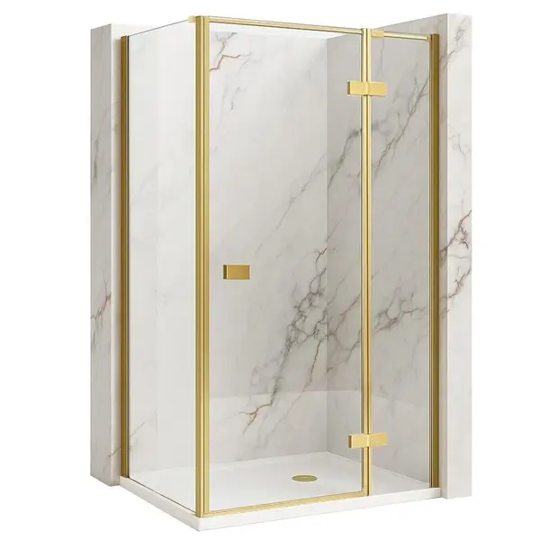 Cabina de dus Rea Atlas 90x90 Brush Gold