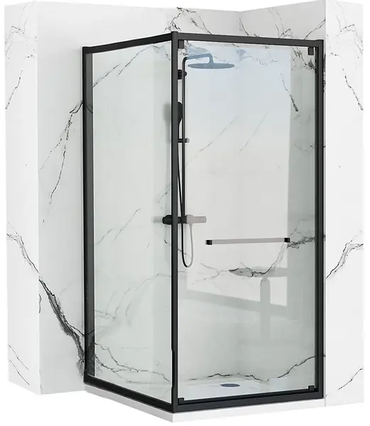 Cabina de dus Rea Space In Black 80x100
