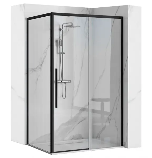 Cabina de dus SOLAR BLACK MAT 90x90