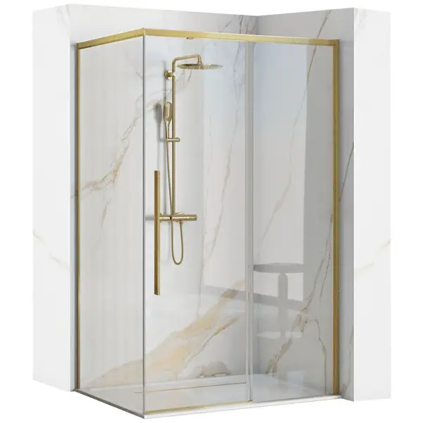 Cabina de dus SOLAR GOLD Brush 100x80cm