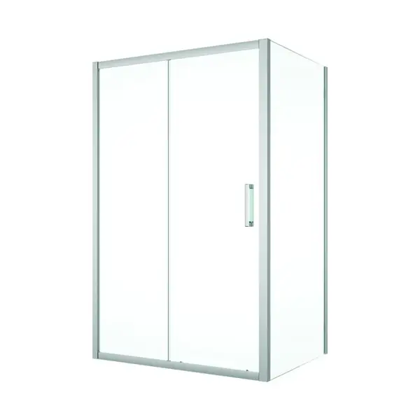 Cabina dus 100x80 cm cu usa culisanta, crom lucios, grosime sticla 5 mm, Sanswiss Ocelia