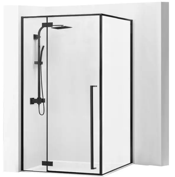 Cabina dus Fargo negru - 90x120 cm
