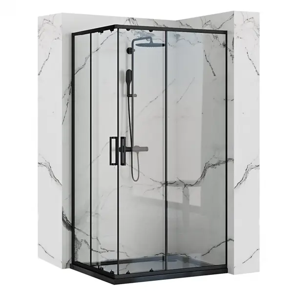Cabina dus Punto negru - 80x100 cm