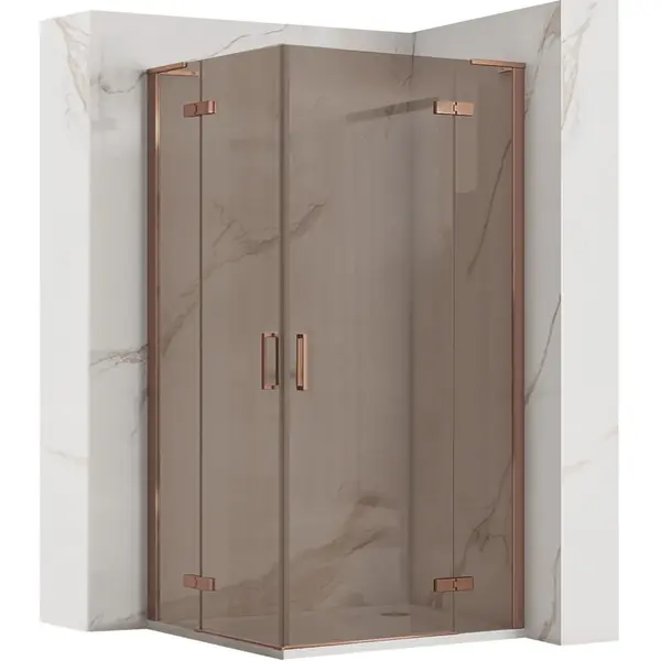 Cabina dus REA Hugo Double 80x80 Copper Brush