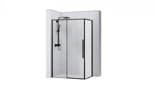 Cabina dus Solar negru - 90x120 cm