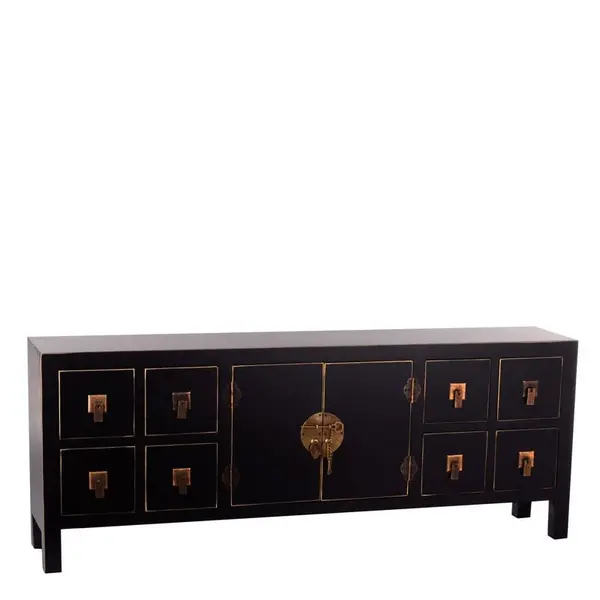 Cabinet EGYPT 130 x 24 x 50.5 CM - Negru