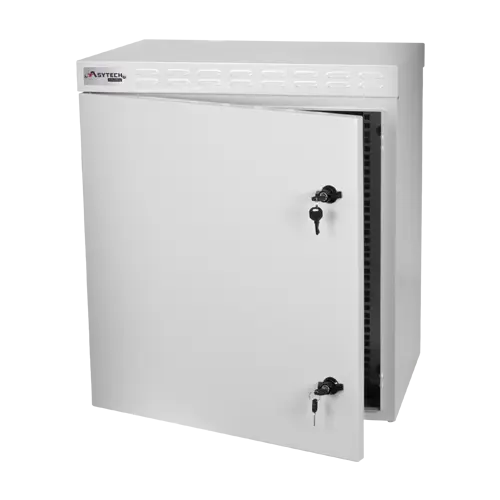 Cabinet rack exterior 12U 19'' 600x450, capacitate incarcare 300 kg, IP55, IK10 - ASYTECH Networking ASY-12U-6045EXIP55
