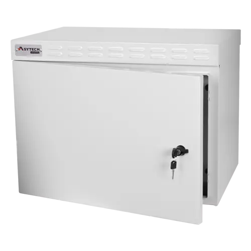 Cabinet rack exterior 19 7U, IP55, IK10, 300 kg perete / 800 kg podea, gri RAL 7035, ASYTECH Networking ASY-7U-6045EXIP55