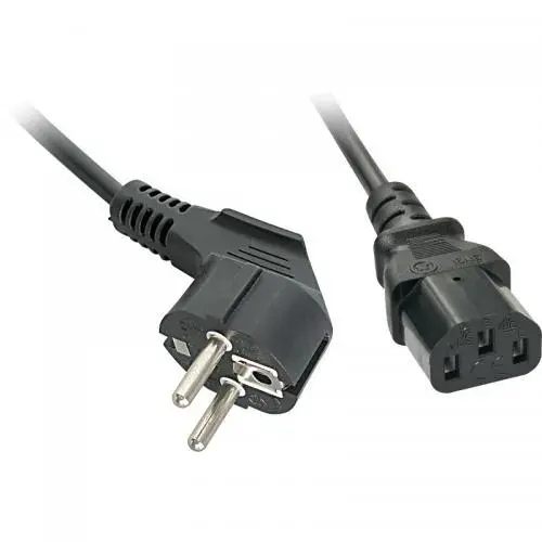 Cablu alimentare Lindy LY-30335, Schuko - IEC C13 Female, 2m, Negru