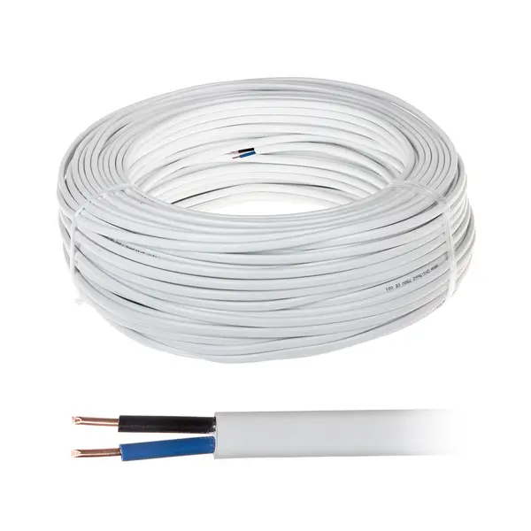 Cablu alimentare MYYUP 2x1, 2x1.00 mm, plat, CCA, rola 100 m