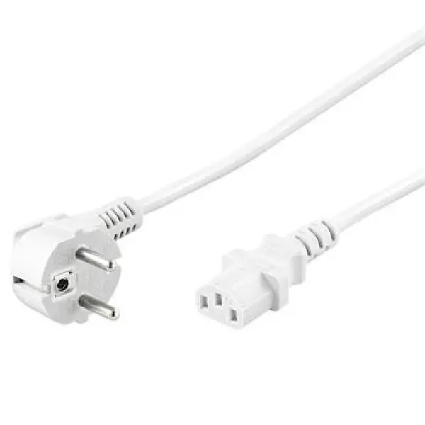 Cablu alimentare PC IEC C13 3m Alb, KPSP3W