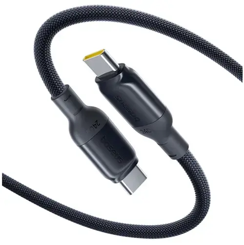 Cablu alimentare si date Baseus PicoGo, Fast Charging Data Cable, USB Type-C la USB Type-C 240W, 2m, braided (Negru)