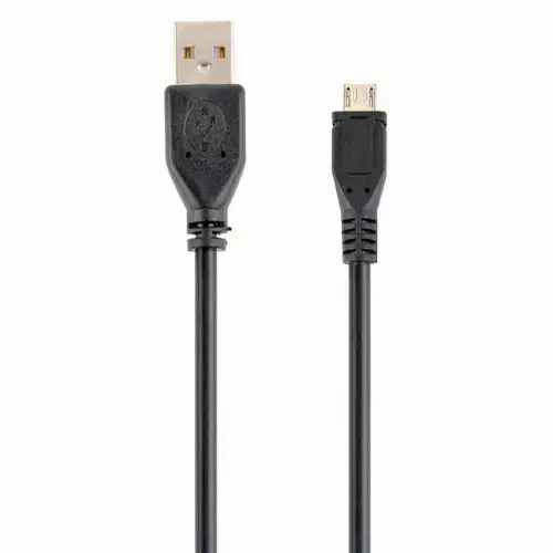 Cablu alimentare si date Gembird, USB 2.0 (T) la Micro-USB 2.0 (T), 0.5m, CCP-mUSB2-AMBM-0.5M (Negru)