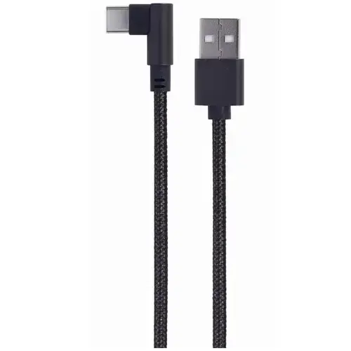 Cablu alimentare si date Gembird, USB 2.0 (T) la USB 2.0 Type-C (T), 0.2m, Negru, CC-USB2-AMCML-0.2M