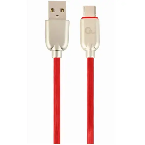 Cablu alimentare si date Gembird, USB 2.0 (T) la USB 2.0 Type-C (T), 2m, Rosu, CC-USB2R-AMCM-2M-R