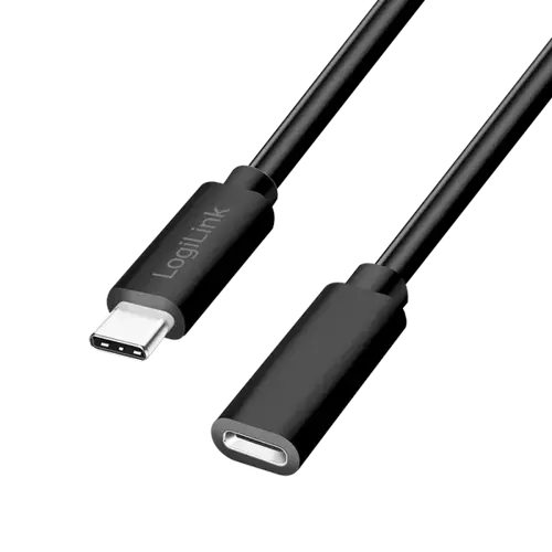 Cablu alimentare si date LOGILINK CU0211, USB Type-C (T) la USB Type-C (M), 2m, PD 100W, 2 x ecranat, plastic, Negru