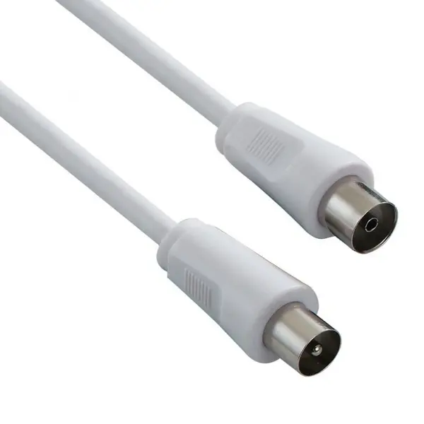 Cablu antena coaxial alb T-M 75 Ohm 5m, KTMF05