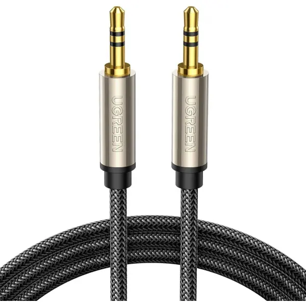 Cablu Audio 3.5mm - 3.5mm UGREEN AV125, 2m, Gri