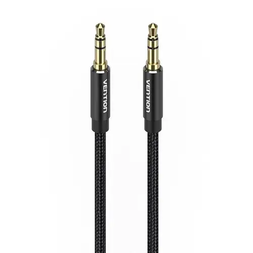 Cablu audio 3,5mm Jack Vention 1m, Negru