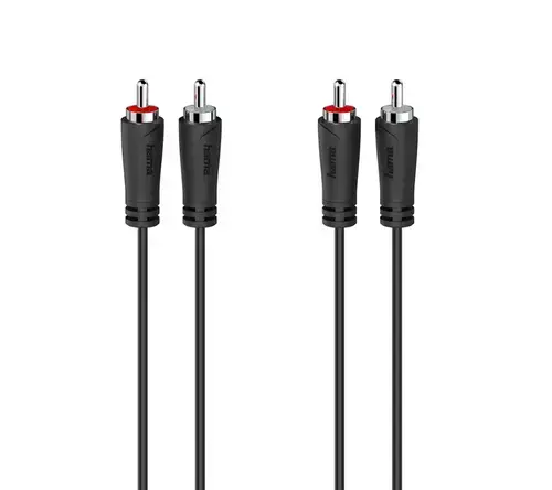 Cablu audio Hama 205258 2 x RCA - 2 x RCA, 3m (Negru)