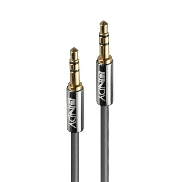 Cablu audio jack stereo 3.5mm CROMO LINE T-T 0.5m, Lindy L35320*