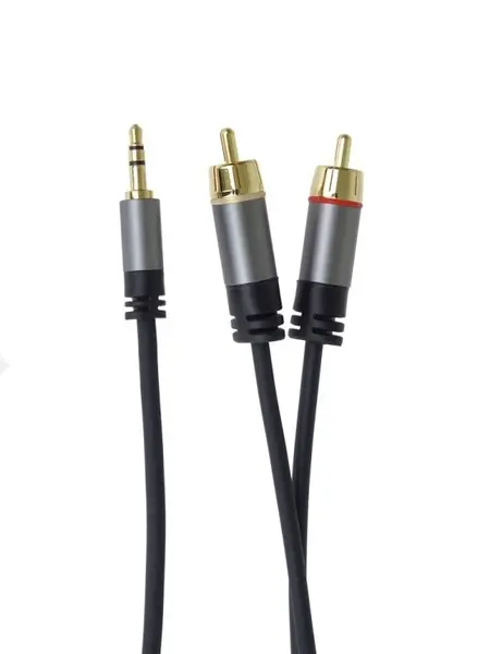 Cablu audio jack stereo 3.5mm la 2 x RCA T-T 5m, kjqcin5