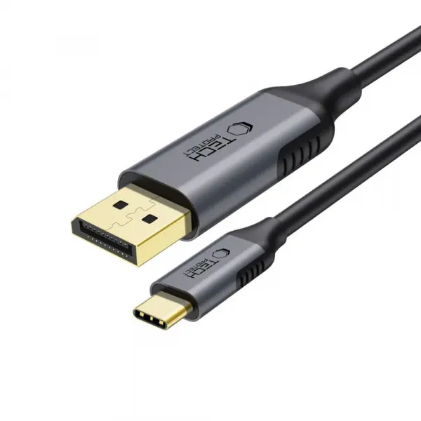 Cablu Audio si Video USB-C - DisplayPort Tech-Protect Ultraboost, 1.8m, Negru