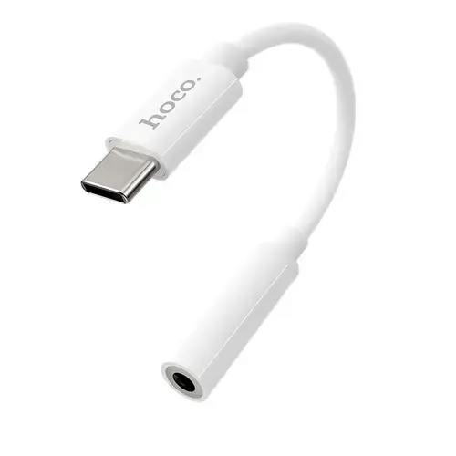 Cablu Audio USB-C - 3.5mm HOCO LS30, Alb