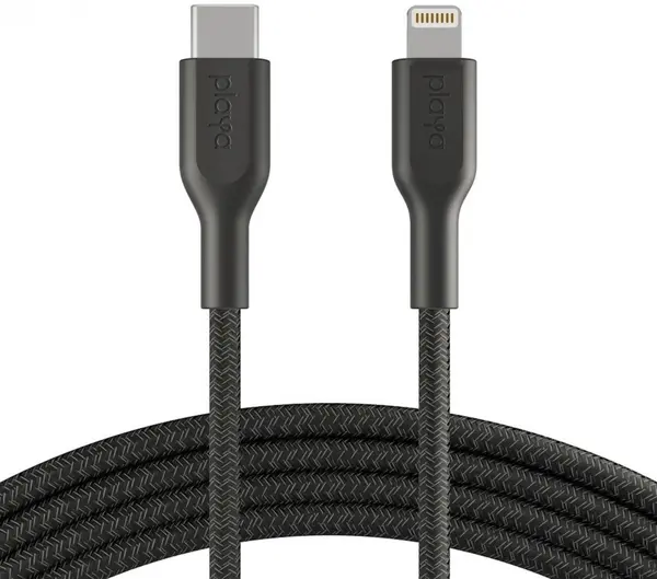 Cablu Belkin - Playa, USB-C/Lightning, braided, 1 m, negru
