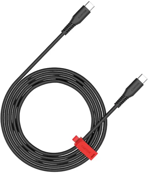 Cablu Canyon - CC60SC, USB-C/USB-C, 1.2 m, negru