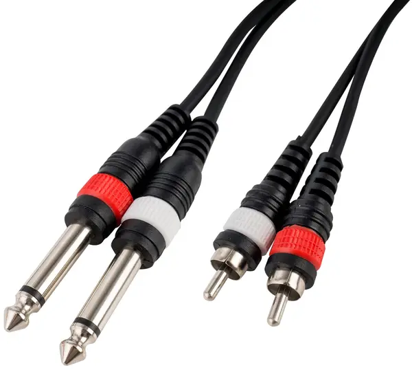 Cablu Cascha - HH 2094, RCA/6.3 mm, 1 m, negru
