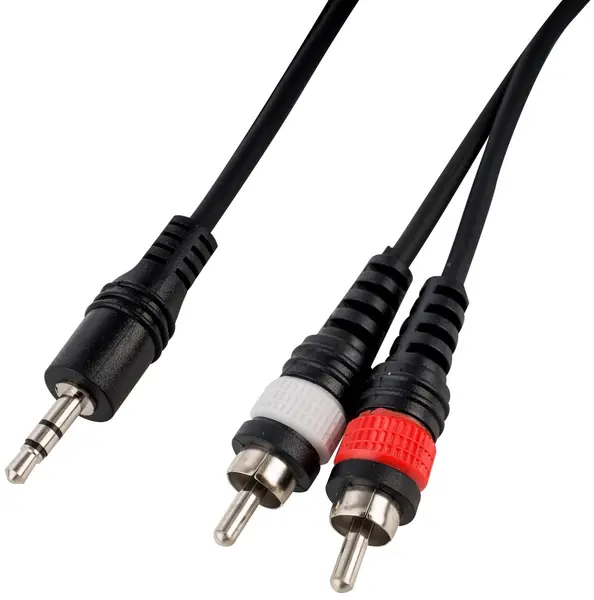 Cablu Cascha - HH 2098, RCA/3.5 mm, 3 m, negru