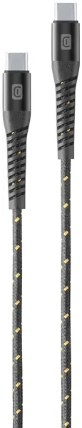 Cablu Cellularline - Tetra Force, USB-C/USB-C, 1.2 m, negru
