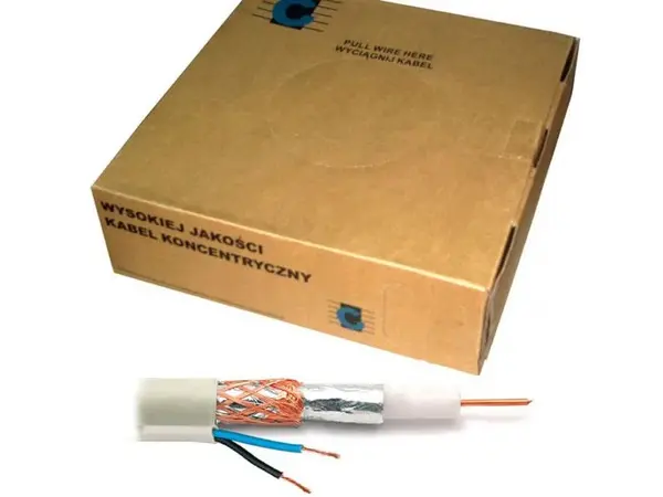 Cablu coaxial cu pereche alimentare pentru camere supraveghere, KAB0027