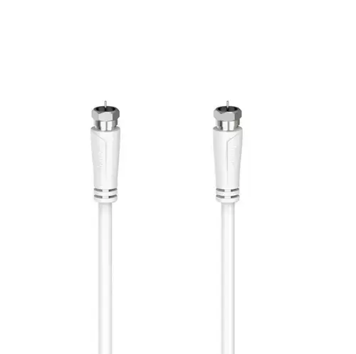 Cablu conexiune SAT Hama 205064, 3 m, 90 dB (Alb)