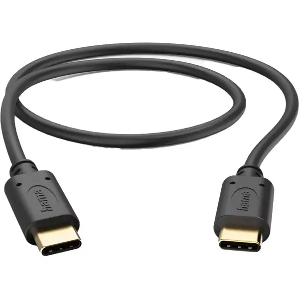 Cablu date Hama 201706, USB-C - USB-C, 0.5m, Negru