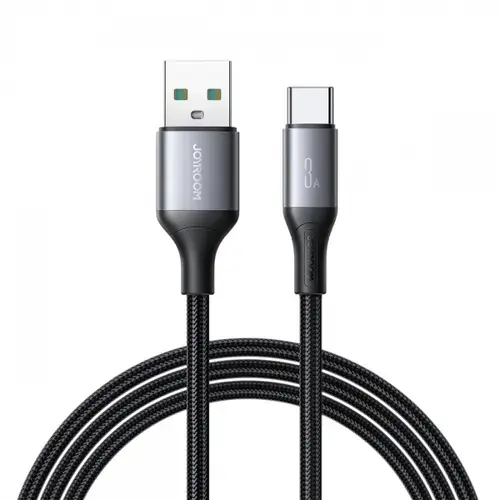 Cablu Date/Incarcare Joyroom S-A28 Flash, USB-A - USB-C, 30W, 2m (Negru)