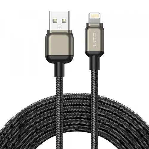Cablu Date/Incarcare Lito LD17, USB-A - Lightning, 18W, 1m