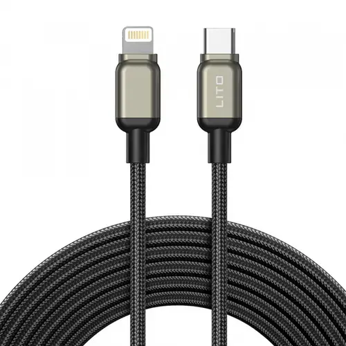 Cablu Date/Incarcare Lito LD17, USB-C - Lightning, 20W, 1m