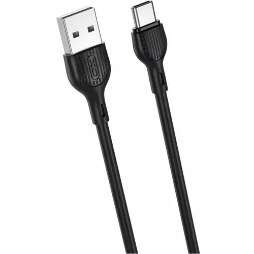 Cablu Date/Incarcare XO Design NB200, USB-A - USB-C, 10W, 1m (Negru)