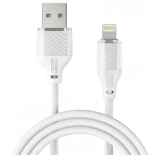 Cablu Date/Incarcare XO Design NB291, USB-A - Lightning, 18W, 1m (Alb)