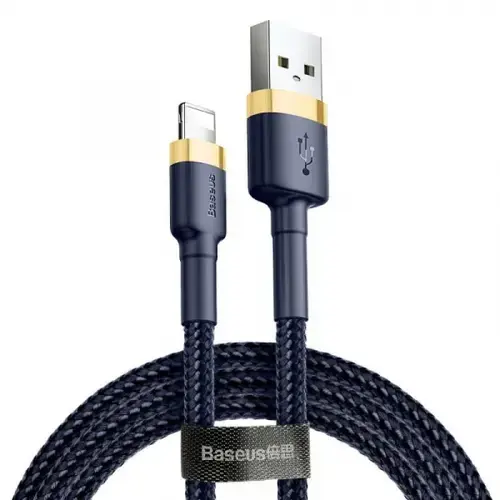 Cablu Date si Incarcare USB-A - Lightning Baseus Cafule CALKLF-CV3, 18W, 2m, Albastru