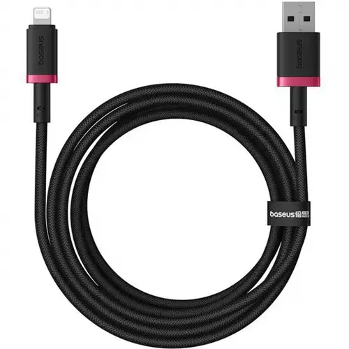 Cablu Date si Incarcare USB-A - Lightning Baseus Dura Series P10377801U01-03, 18W, 2m, Rosu